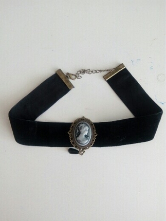 siyah vintage choker