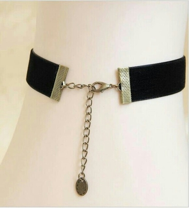 s Beden siyah Renk siyah vintage choker