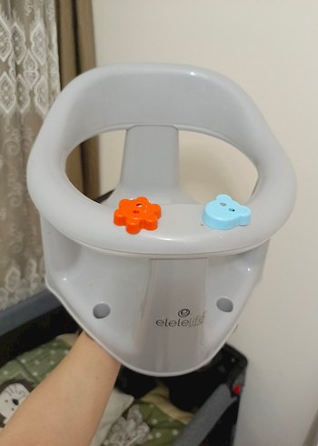 Beyaz Gri Bebek Mama Sandalyesi Oturağı