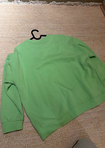 Yeşil Kadın Uzun Kollu Sweatshirt - Büyük Baskılı - Görsel 4