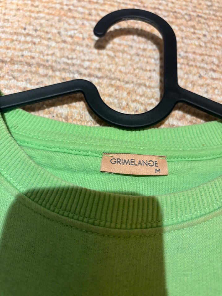 Yeşil Kadın Uzun Kollu Sweatshirt - Büyük Baskılı - Görsel 2