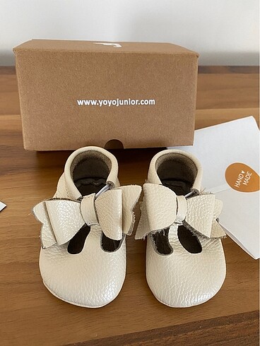 Yoyo Junior Hakiki Deri Bebek Patik