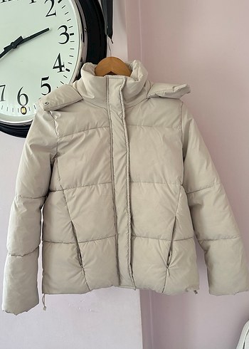 Açık gri Kadın Kışlık Mont - Görsel 2