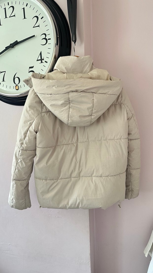 Açık gri Kadın Kışlık Mont - Görsel 3