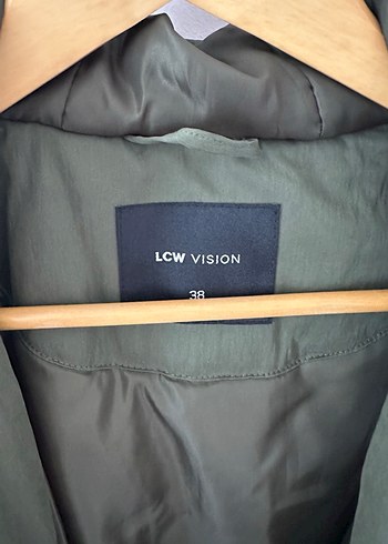 Kadın Haki Fermuarlı Rahat Kesim mont - Görsel 4