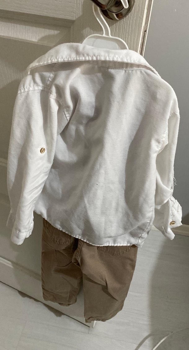 Bebek Erkek Bohem Keten Takım - Görsel 4