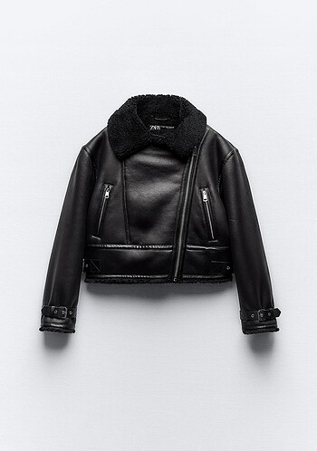 xs Beden siyah Renk zara biker ceket