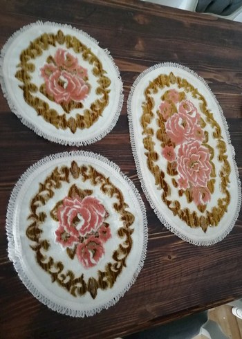 vintage sehpa örtüsü takımı