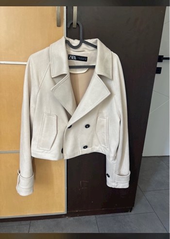 Zara Süet Trenckot - Görsel 3