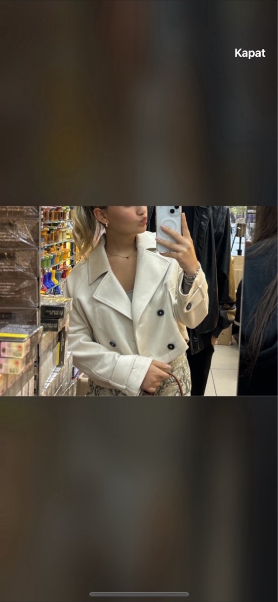 Zara Süet Trenckot - Görsel 2