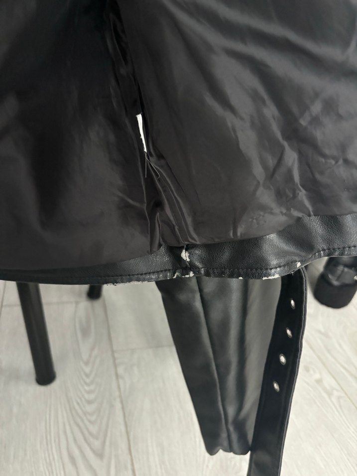 Stradivarius deri ceket - Görsel 2