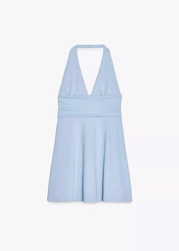 Zara Halter Yaka Mini Elbise