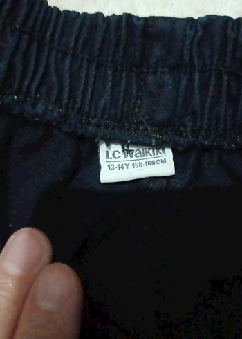 Düğmeli Siyah Mini Kot Şort - Görsel 5