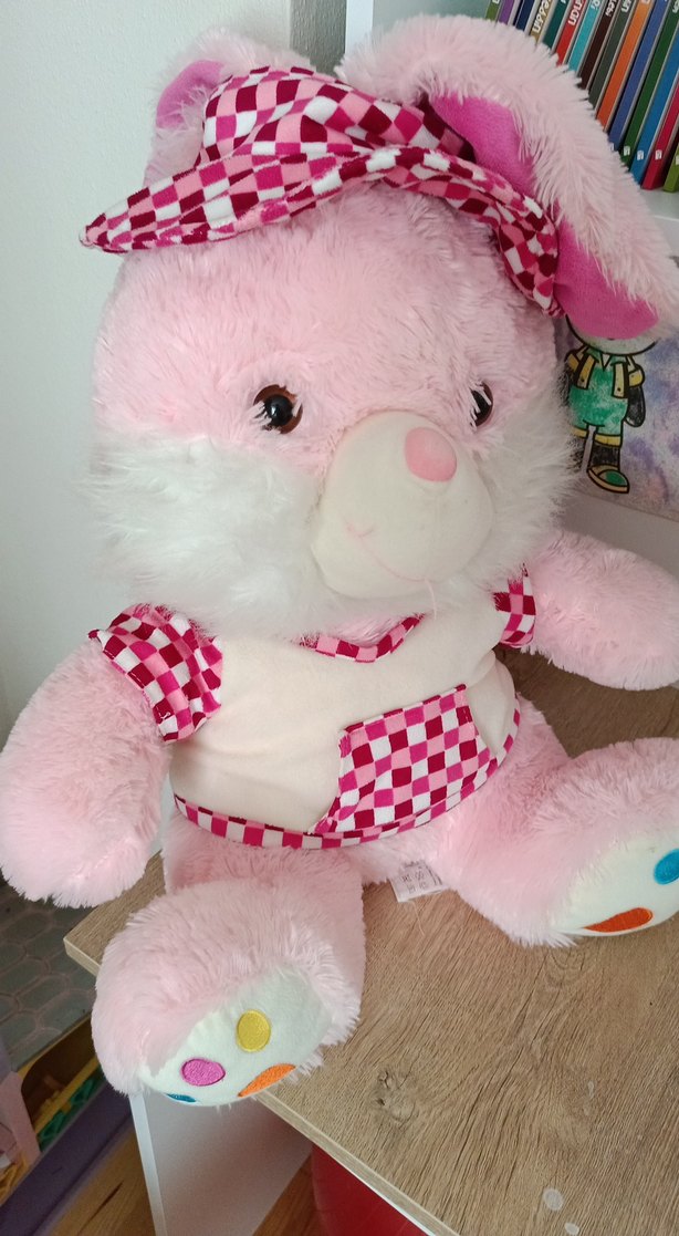 Pembe Renkli Peluş Oyuncak Ayıcık - Görsel 2