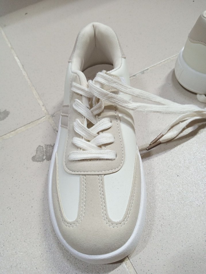 Beyaz  Dolgu Topuklu Spor Ayakkabı - Görsel 2