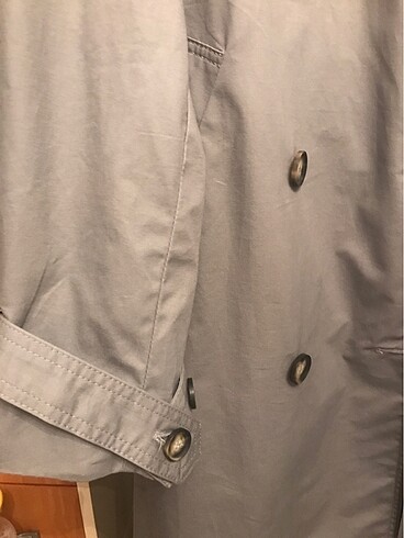m Beden gri Renk Bershka Oversize Trenchcoat.