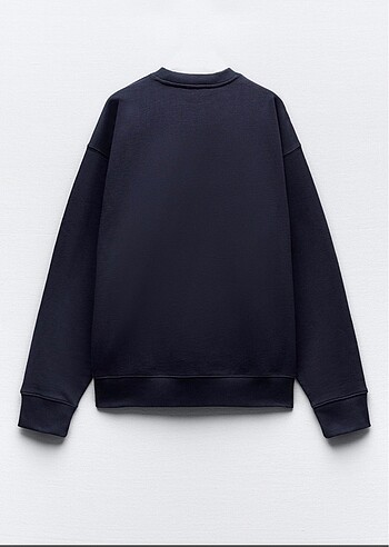 l Beden lacivert Renk Zara Sweatshirt Oversize