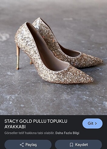 Gold stiletto