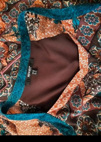 Bohem Tarz Turkuaz Uzun Elbise - Görsel 4