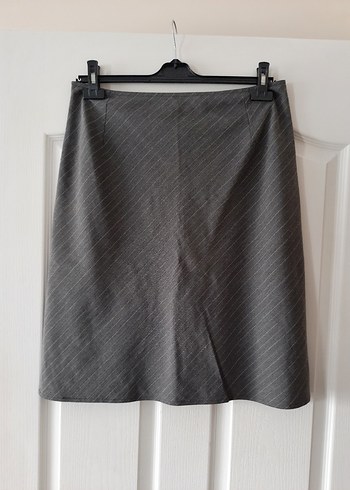 Gri Pilili Midi Kalem Etek - Görsel 2