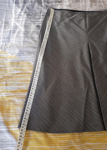 Gri Pilili Midi Kalem Etek - Görsel 4