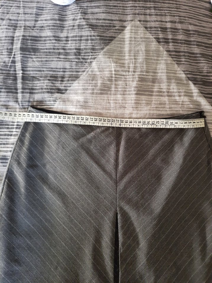 Gri Pilili Midi Kalem Etek - Görsel 3