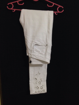 34 Beden Beyaz butik pantolon