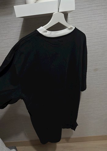 xxl Beden Siyah unısex Oversize Tişört