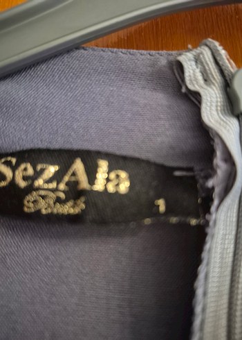 Uzun Gri Nakışlı Bohem Elbise - Görsel 6