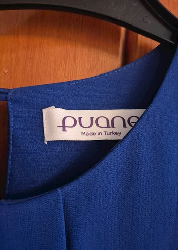 Diger Kadın Mavi Uzun Kollu Piliseli Elbise - Görsel 5