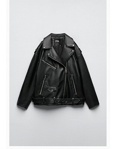 Zara biker deri ceket