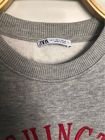 Zara Zara Gri Melanj Sweatshirt