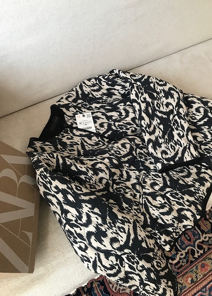 Zara desenli mont - Görsel 4