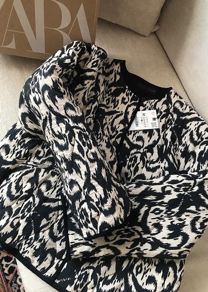 Zara desenli mont - Görsel 5
