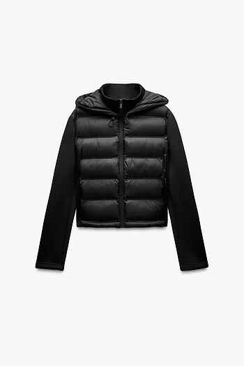 Zara kapitone ceket mont