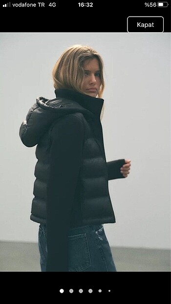 Zara Zara kapitone ceket mont