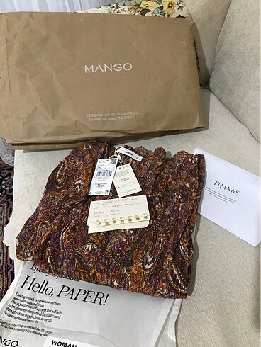 Mango Mango paisley desenli elbise