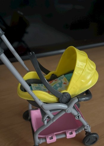 Barbie Bebek Arabası ve bebek - Görsel 6