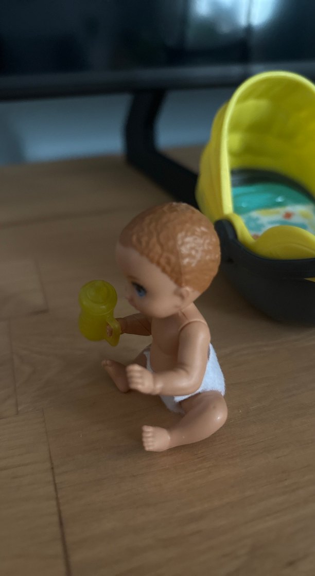 Barbie Bebek Arabası ve bebek - Görsel 5