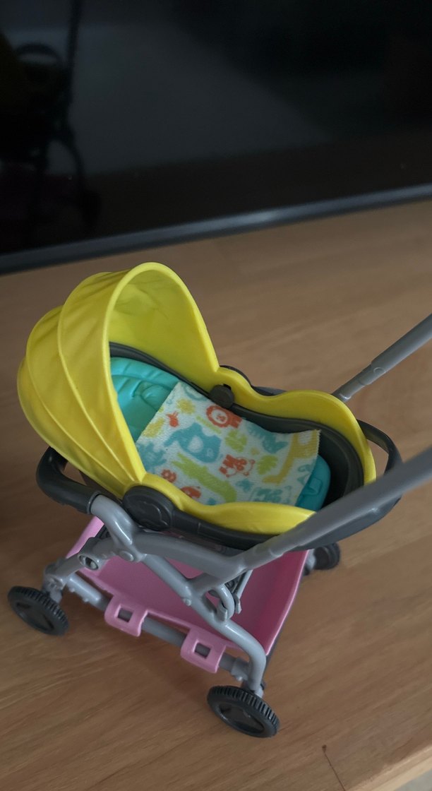 Barbie Bebek Arabası ve bebek - Görsel 2