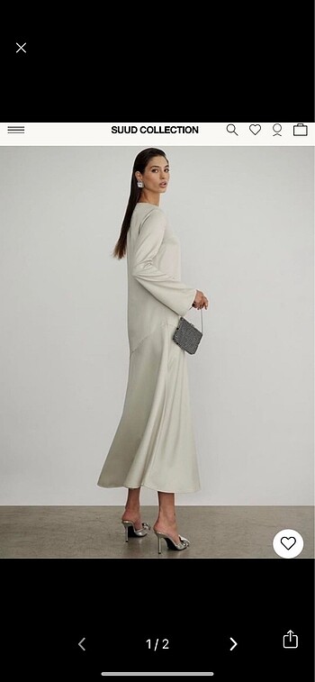 Suud collection saten elbise