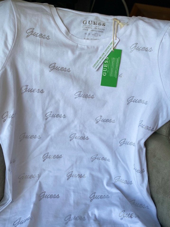 GUESS Beyaz Kadın Tişört - Görsel 5