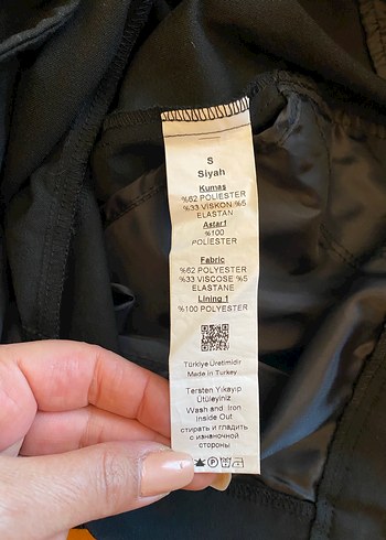 Siyah Kadın Kumaş Pantolon - Görsel 8