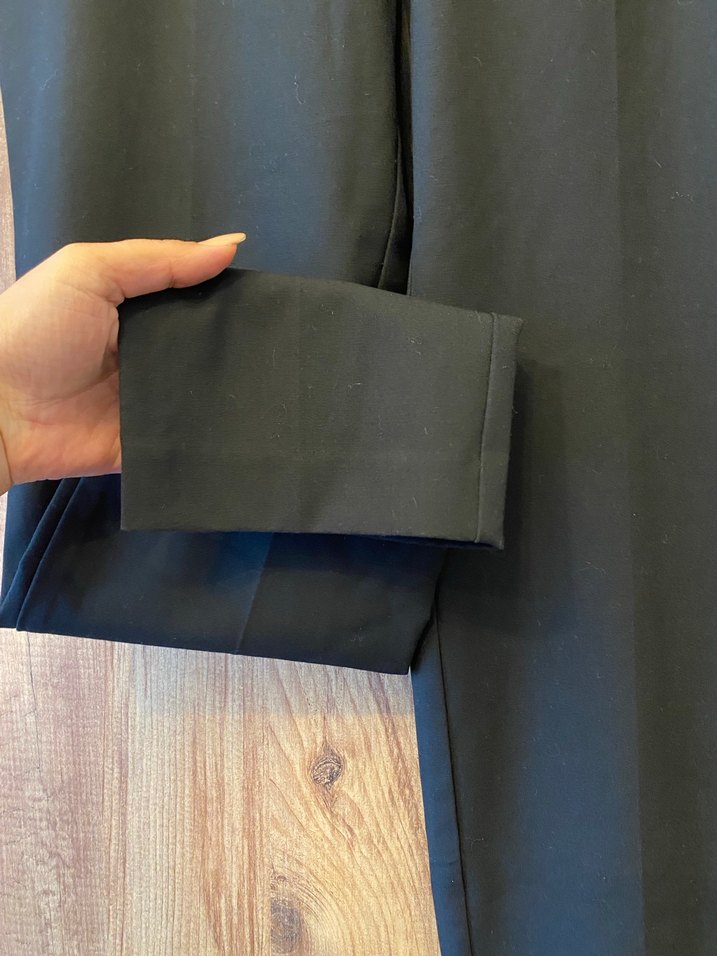 Siyah Kadın Kumaş Pantolon - Görsel 3