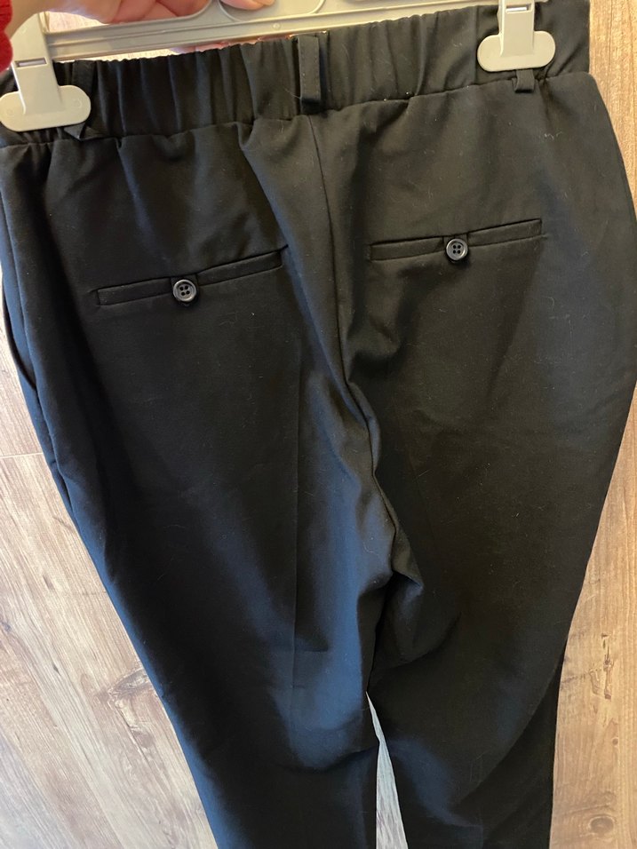 Siyah Kadın Kumaş Pantolon - Görsel 4