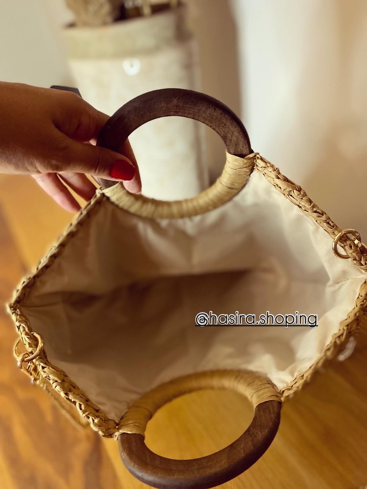 Boncuk İşlemeli Cleopatra Örgü Kadın Çanta - Görsel 4