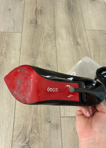 Diğer Siyah Rugan Stiletto Kadın Ayakkabı