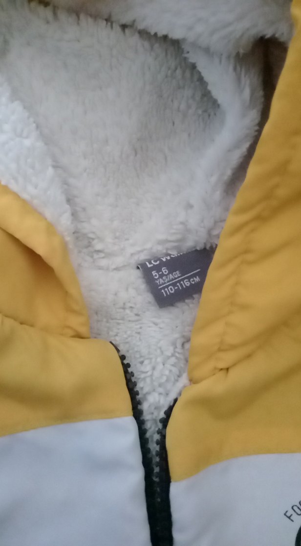 Erkek Çocuk Sarı Siyah Kapüşonlu Yelek - Görsel 2