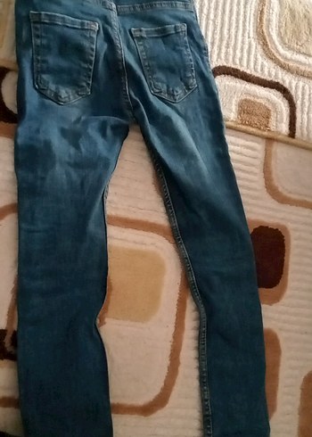 Kadın Mavi Regular Fit Kot Pantolon - Görsel 4