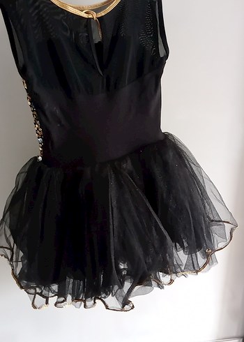 Payetli Straplez Mini Abiye Kostüm - Görsel 2